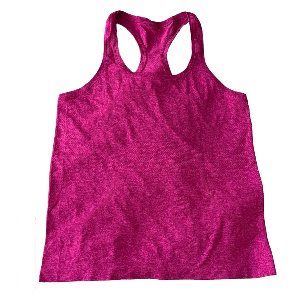 Lululemon Swiftly Tech Racerback Tank Top Pow Pink Ripened Raspberry Size 12